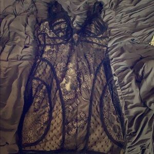 Sexy Black lace body con dress